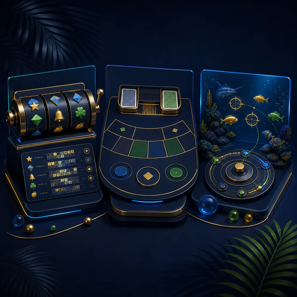Comparação entre slots, mesas e jogos de pesca na 5500bet